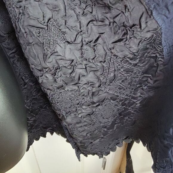 Chico's Travelers Collection Crushed navy blue Jacket 0 (small) - Picture 5 of 10